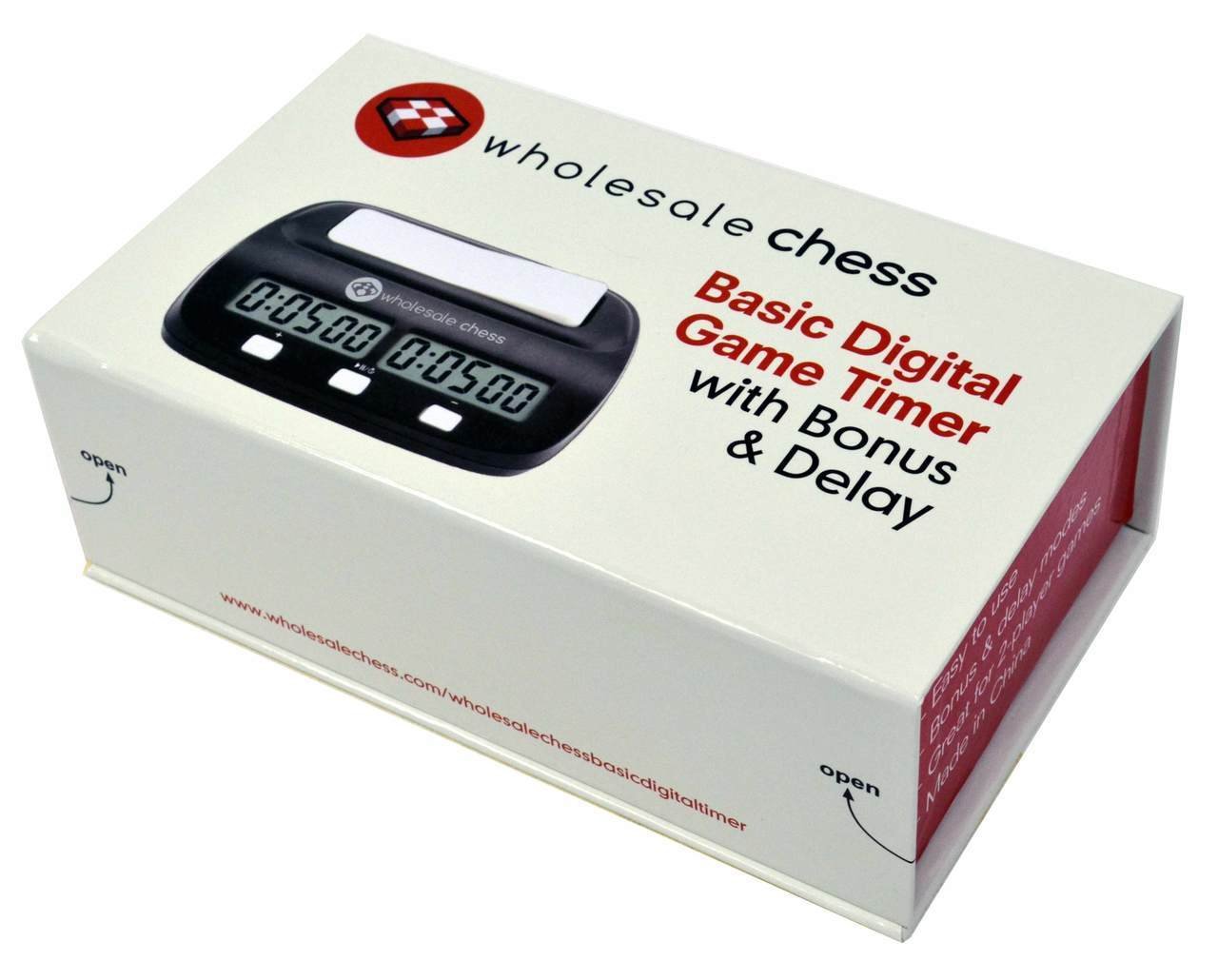 Wholesale Digital Chess Clock with Bonus & Delay - Professional Game Timer for Tournaments, Clubs & Home Use - Perfect for Chess, Go, Scrabble & Board Games