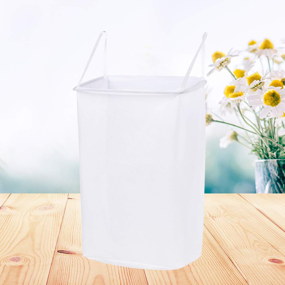 DOITOOL Wall Mounted Storage Basket with 2 Sticky Hooks - Hanging Organizer for Bathroom, Kitchen, Bedroom & Office - Space Saving Home Storage Solution for Toiletries, Cosmetics, Spices & Small Essentials