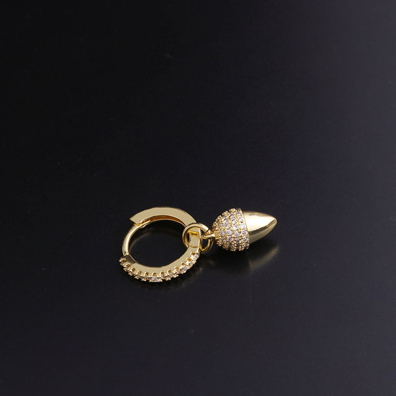 18K Gold Dainty Hoop Earrings for Women - Elegant Dangle Hoop Earrings with Evil Eye Charm | Perfect for Everyday Wear, Gifts & Special Occasions | HSPJ283