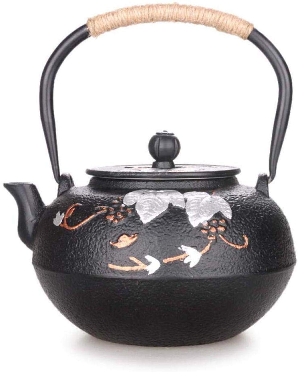 Handmade Cast Iron Tea Kettle 1400ml - Uncoated Japanese Craft Iron Pot for Boiling Tea | Perfect for Traditional Tea Ceremonies, Home Brewing & Gift Giving