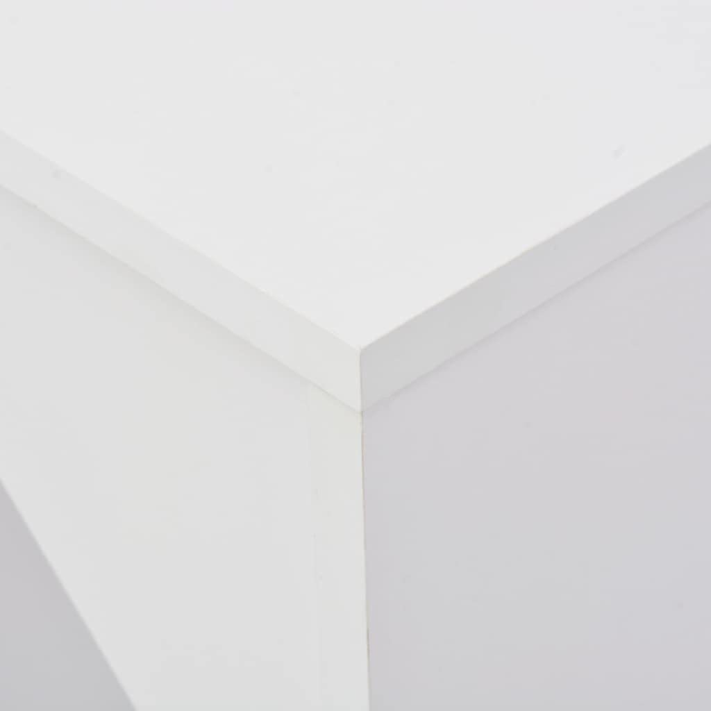 Fast Delivery White Kitchen Dining Table & Bar Table with Movable Shelf - 54.33