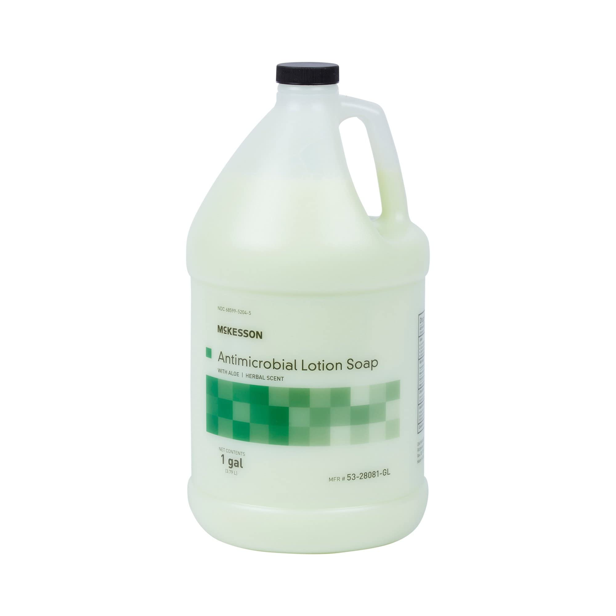 McKesson Antimicrobial Hand Soap with Aloe Vera - 1 Gallon Refill Bottle | Herbal Scent | Moisturizing & Medical-Grade Formula | Ideal for Hospitals, Clinics & Home Use | Keeps Hands Clean & Soft