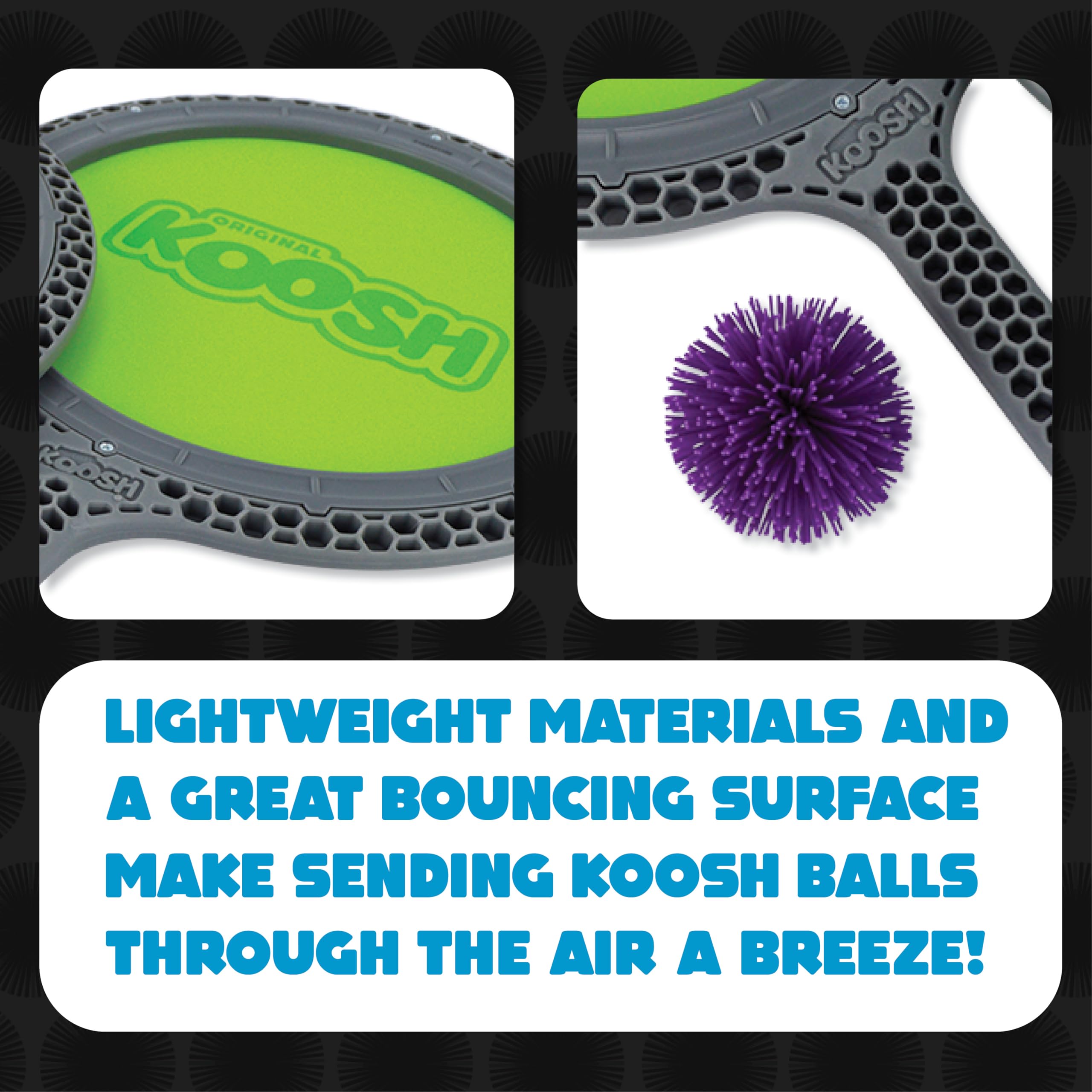 Koosh Paddle Playset - Fun Outdoor & Beach Toys for Kids Ages 4+, Family-Friendly Games for Backyard, Park & Beach Activities - Perfect for Summer Play, Birthday Gifts & Sensory Fidget Toys