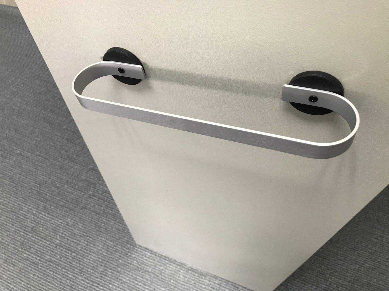 Strong Magnetic Towel Holder for Kitchen - Heavy Duty Refrigerator, Stove & Dishwasher Mount - Stainless Steel Towel Rack with Powerful Magnet Base - Perfect for Hanging Dish Towels by Sink, Oven & Metal Cabinets (Silver) - Ideal for Modern Kitchens & Small Spaces