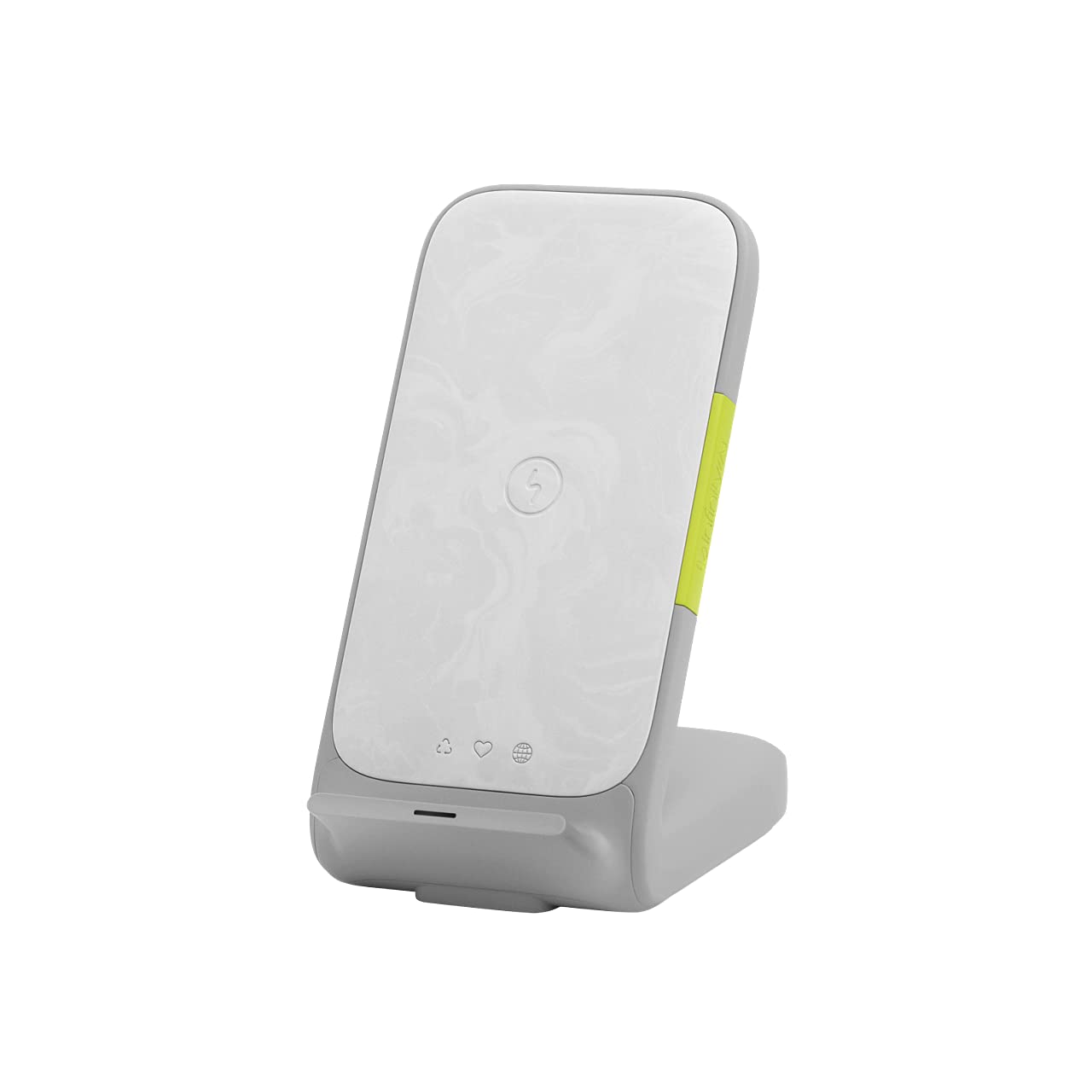 InfinityLab 33W Fast Wireless Charging Stand - Dual USB-C & USB-A Ports, Compact PD Charger for iPhone, Samsung, AirPods - Perfect for Home, Office & Travel (White)