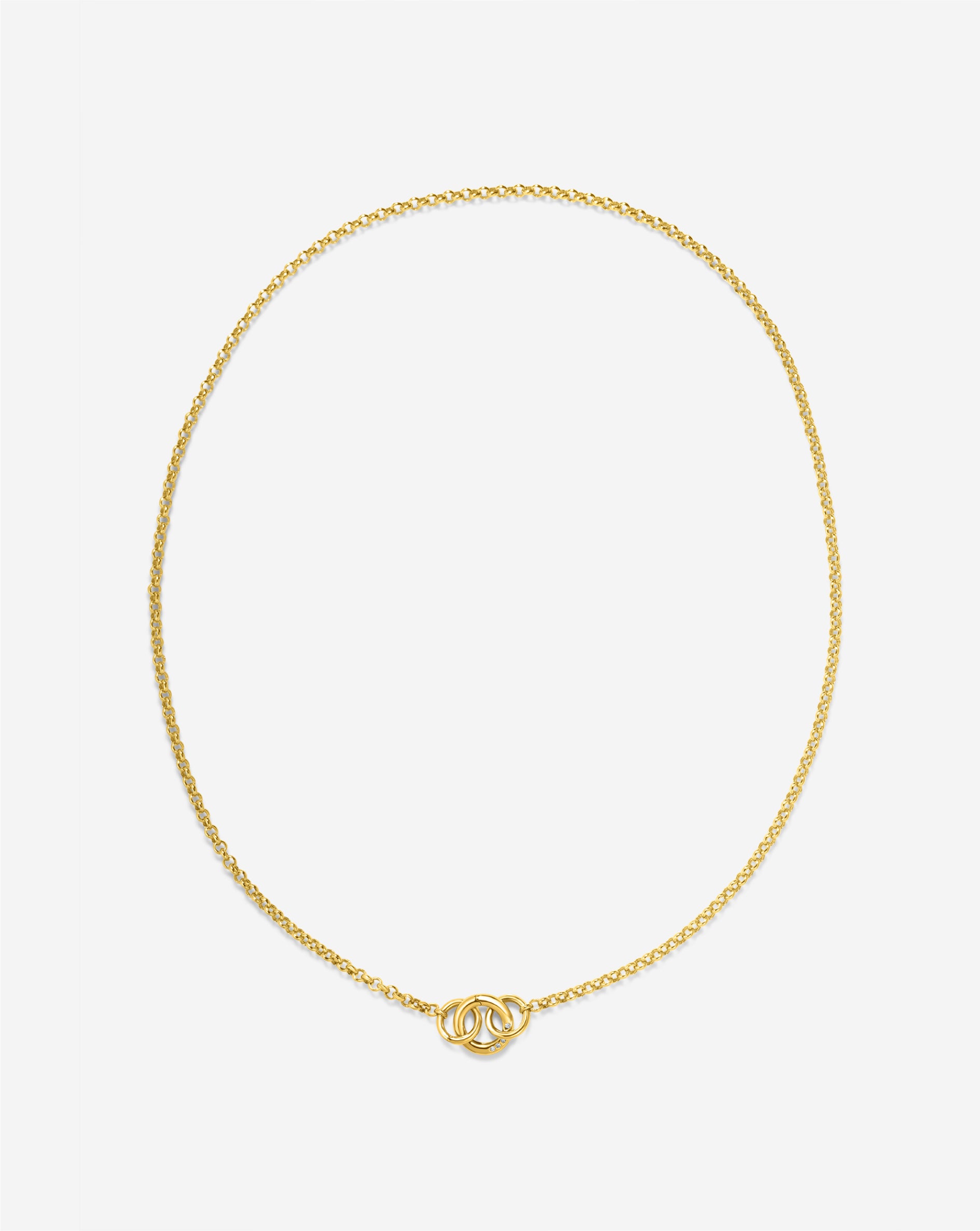 Clique Rolo Chain Necklace for Women - 18K Gold Plated Layering Necklace, Dainty Minimalist Jewelry Gift for Her - Perfect for Everyday Wear, Date Nights & Special Occasions