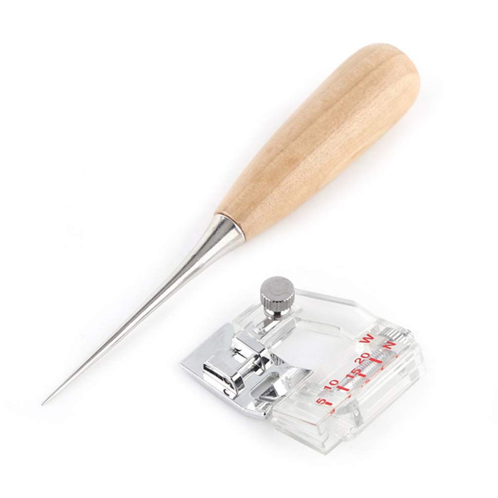 Exceart 6-Piece Sewing Machine Bias Binding Tool Kit - Adjustable Quilting, Patchwork & Tape Binding Presser Foot for Home DIY Projects - Perfect for Quilting, Dressmaking & Crafting