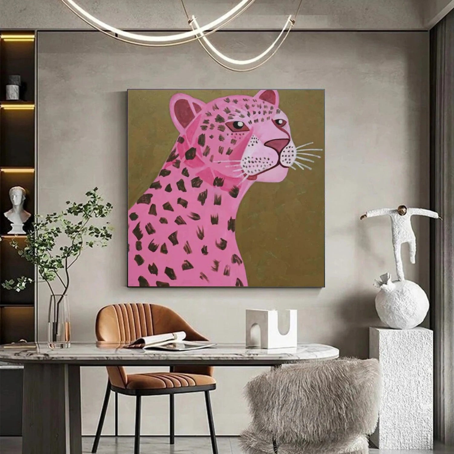 Animal Art Painting #AP113 - Handmade Canvas Wall Decor for Living Room, Bedroom & Office - Perfect Gift for Pet Lovers & Home Decor