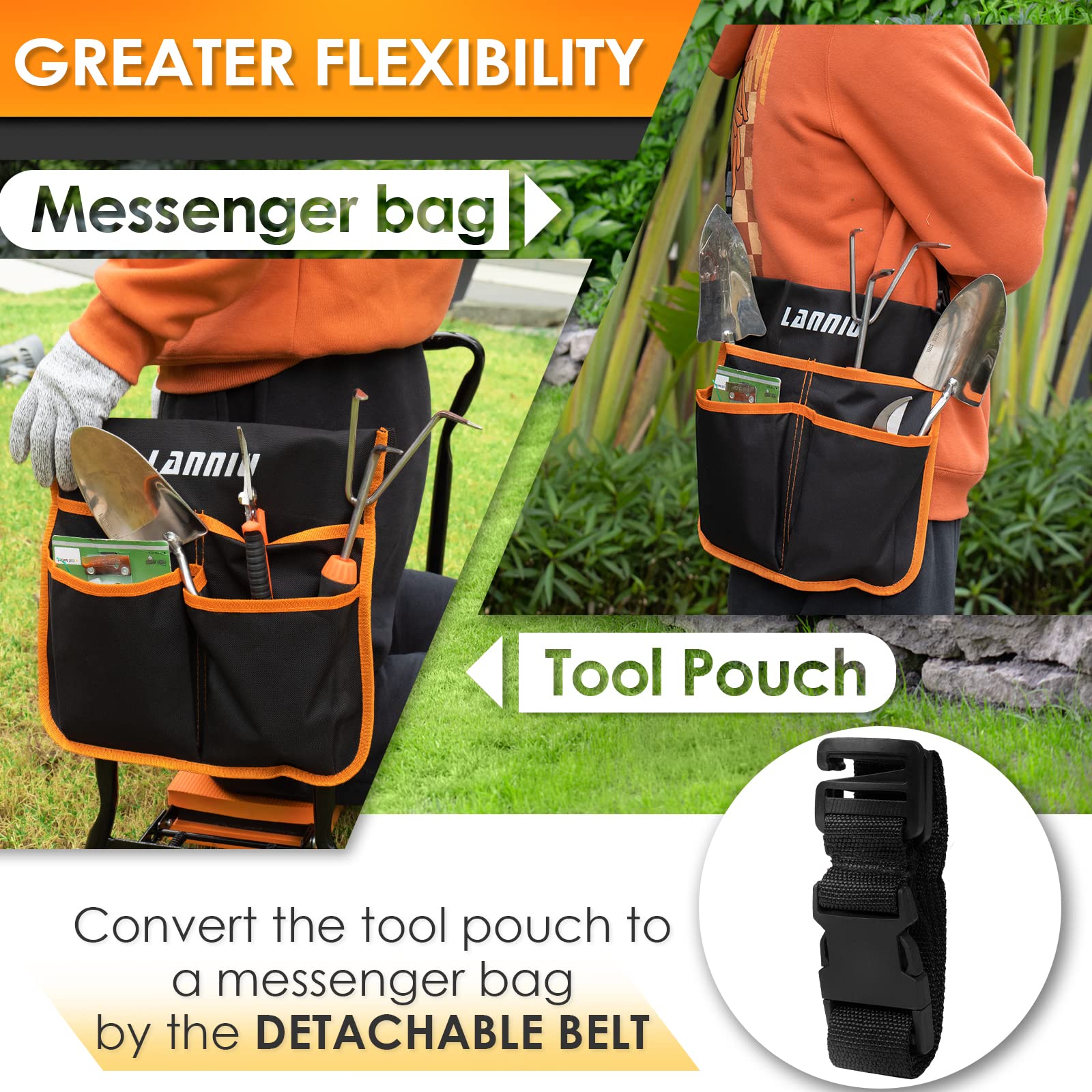 Foldable Garden Kneeler Seat - Heavy Duty Stool for Gardening & Kneeling | Perfect for Seniors & Gifts