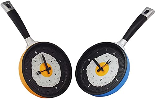 Modern Metal Frying Pan Wall Clock - 10