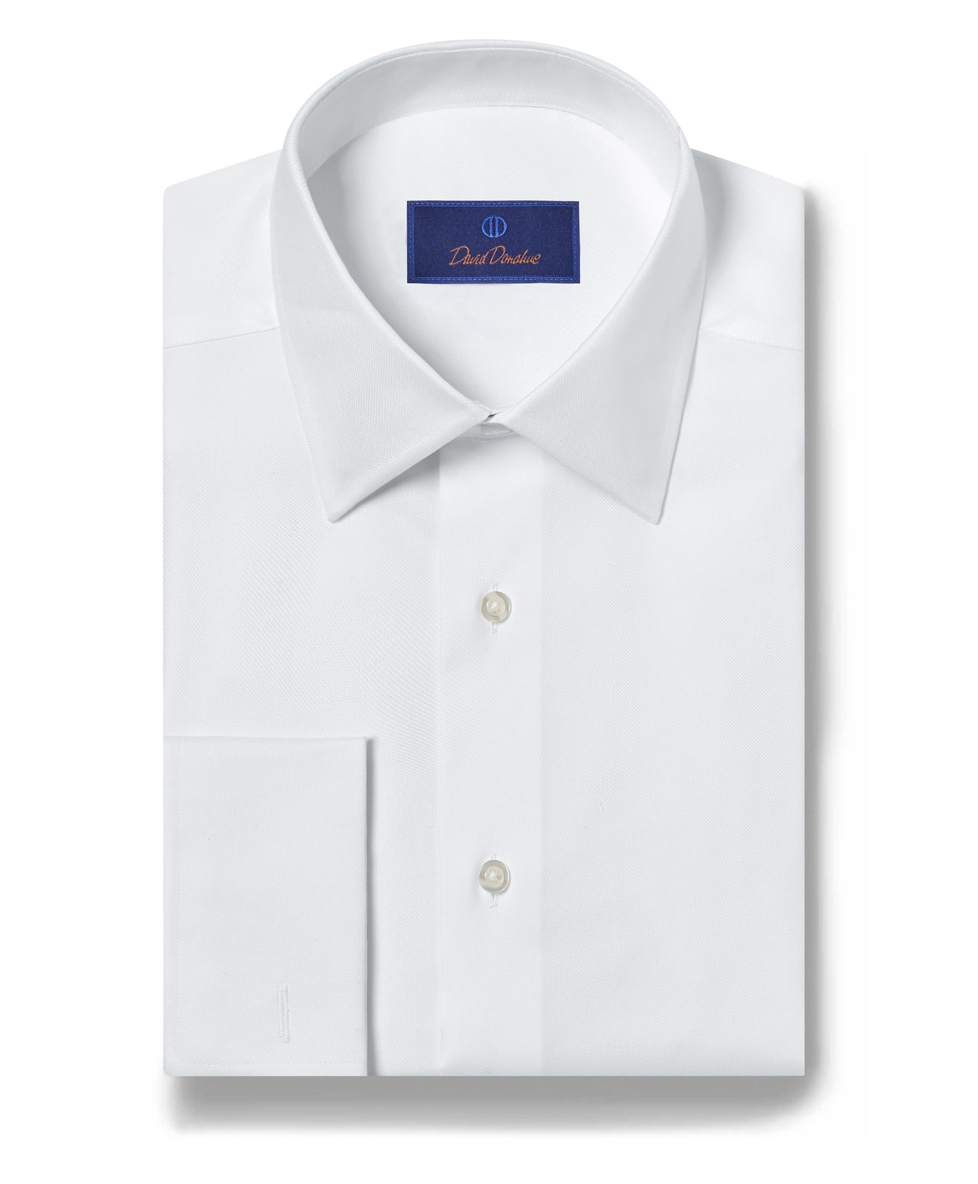 Premium Men's Regular Fit Micro Birdseye French Cuff Dress Shirt - Formal Office Wear & Business Attire for Professional Occasions