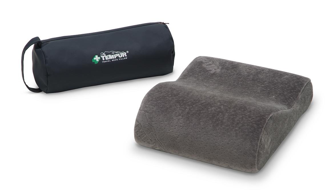Tempur Travel Pillow - Memory Foam Neck Support for Airplane, Car & Office - Ergonomic Comfort for Long Flights & Road Trips