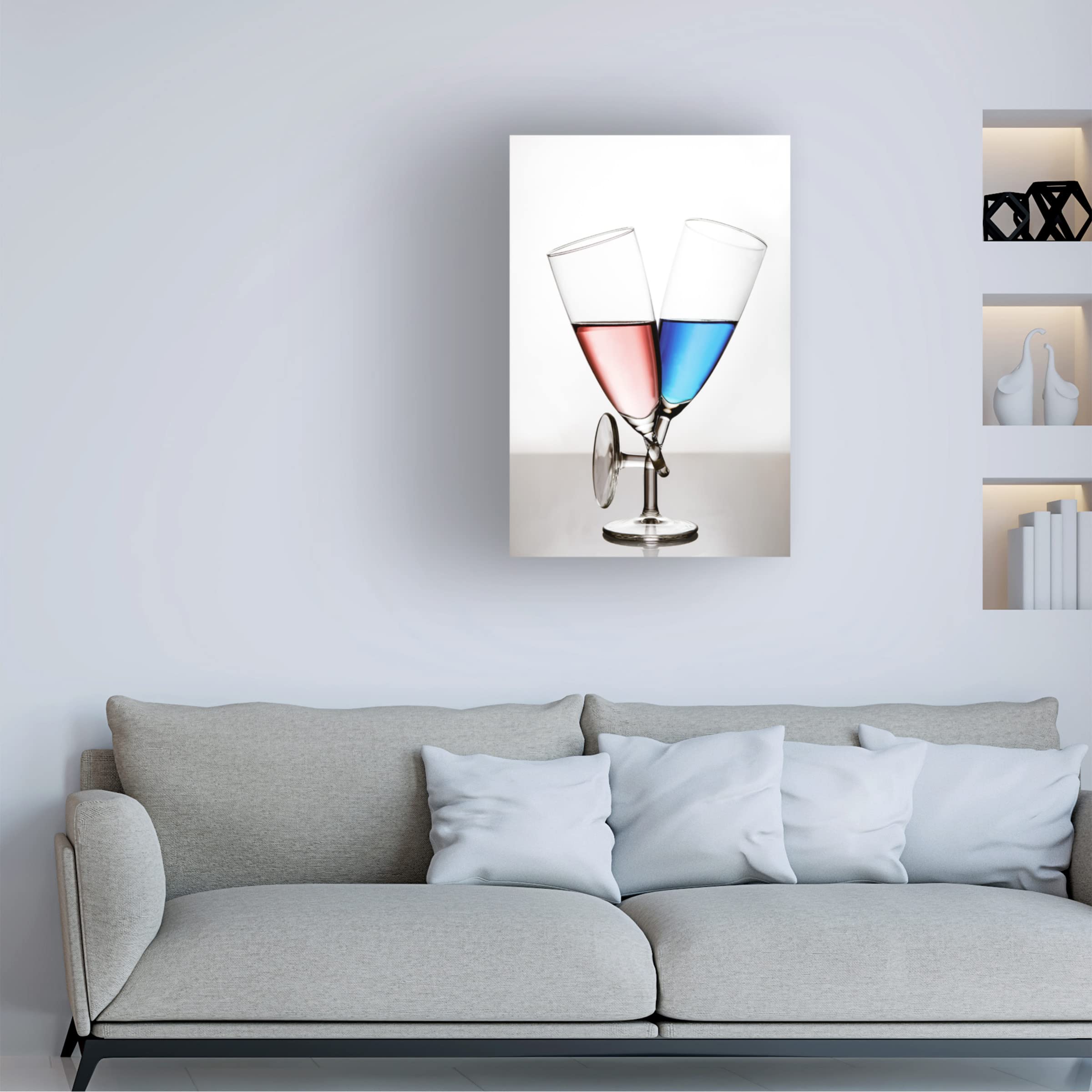 Trademark Fine Art 'Love' Canvas Wall Art by Gert Lavsen - Romantic Home Decor for Living Room, Bedroom & Office