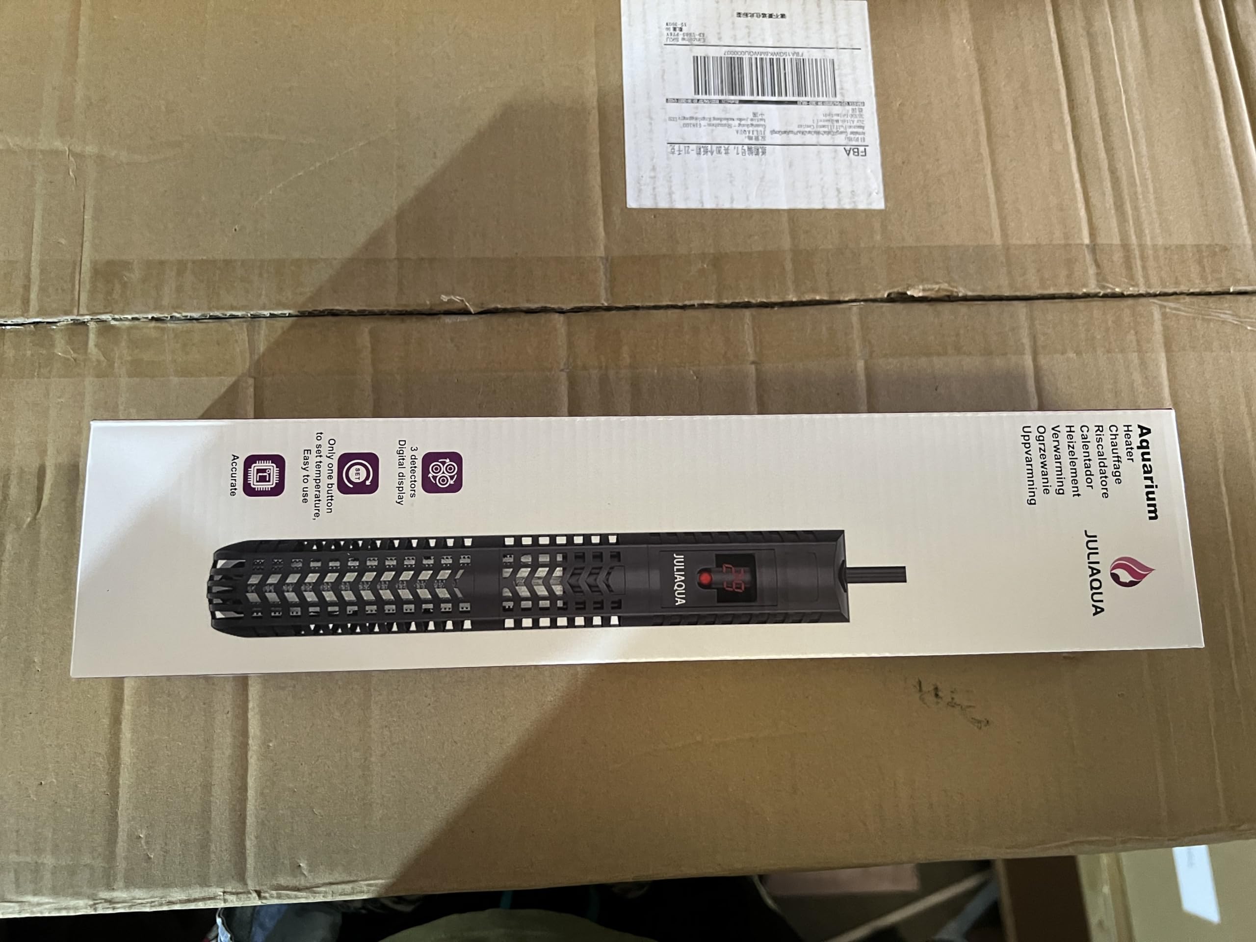 500W Submersible Aquarium Heater with Digital Temperature Display - Adjustable Fish Tank Heater for Freshwater & Saltwater Tanks - Perfect for Tropical Fish, Turtles & Aquatic Plants