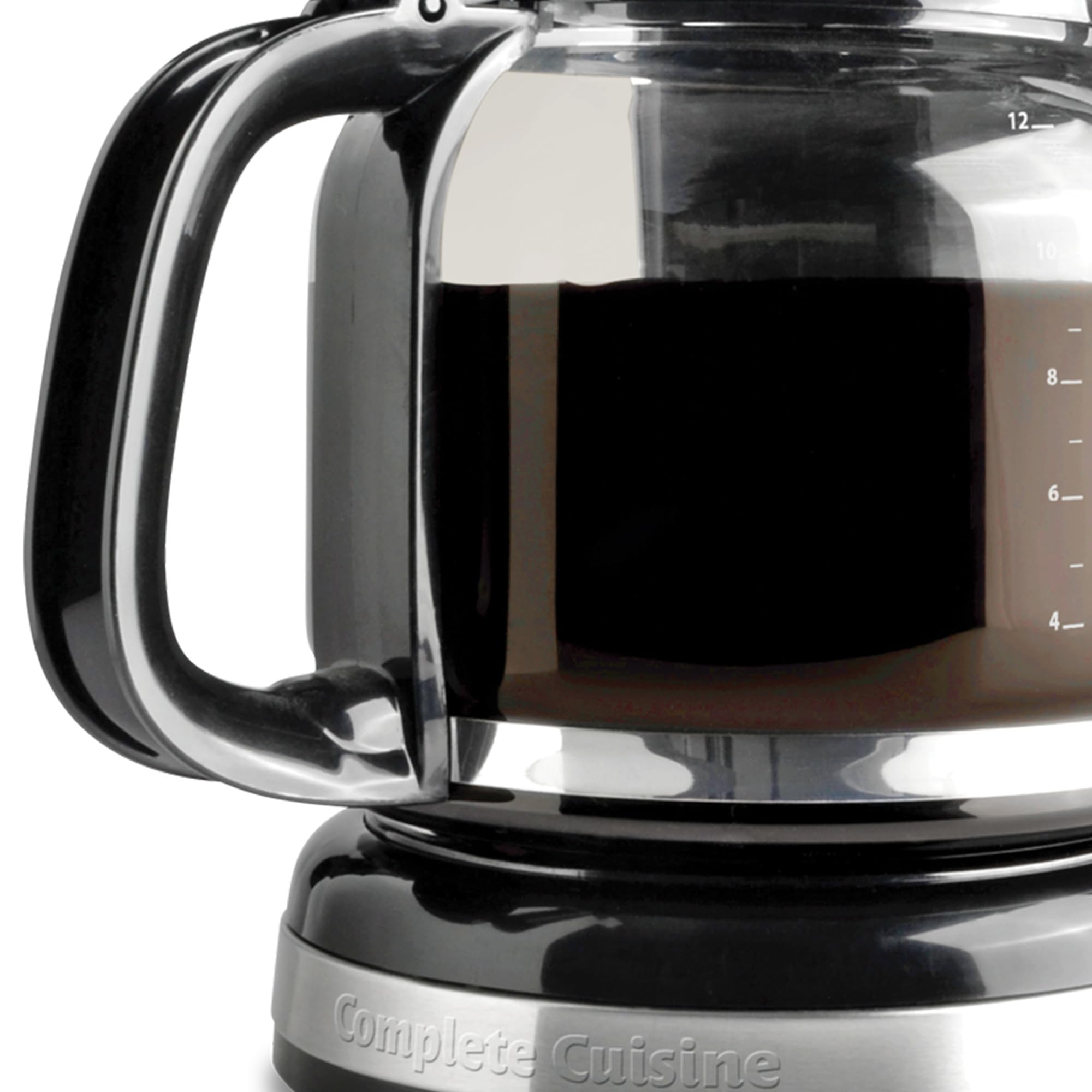 12-Cup Stainless Steel Coffee Maker with Glass Carafe - Perfect for Home & Office