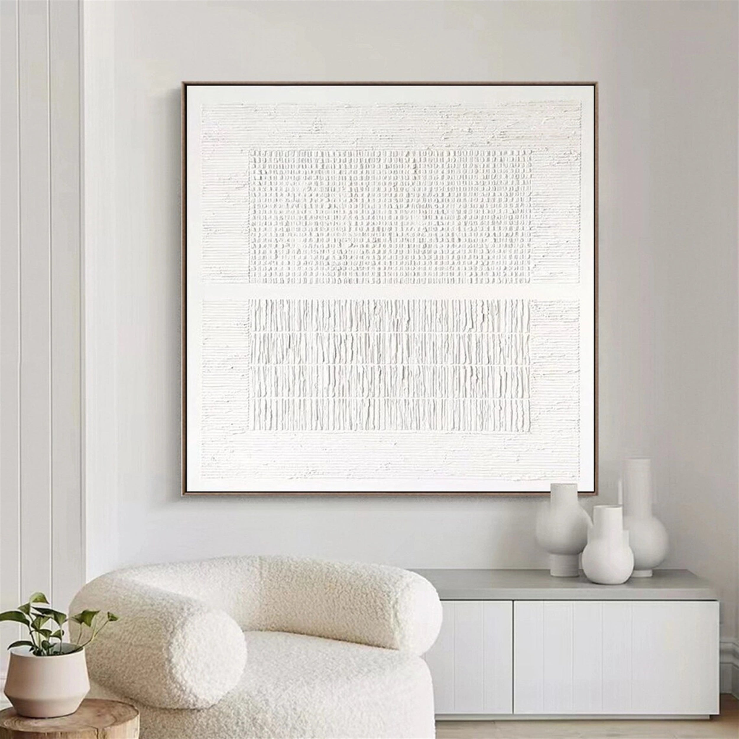 Minimalist Balance Canvas Painting - Modern Abstract Wall Art for Living Room, Bedroom & Office Decor #MM148