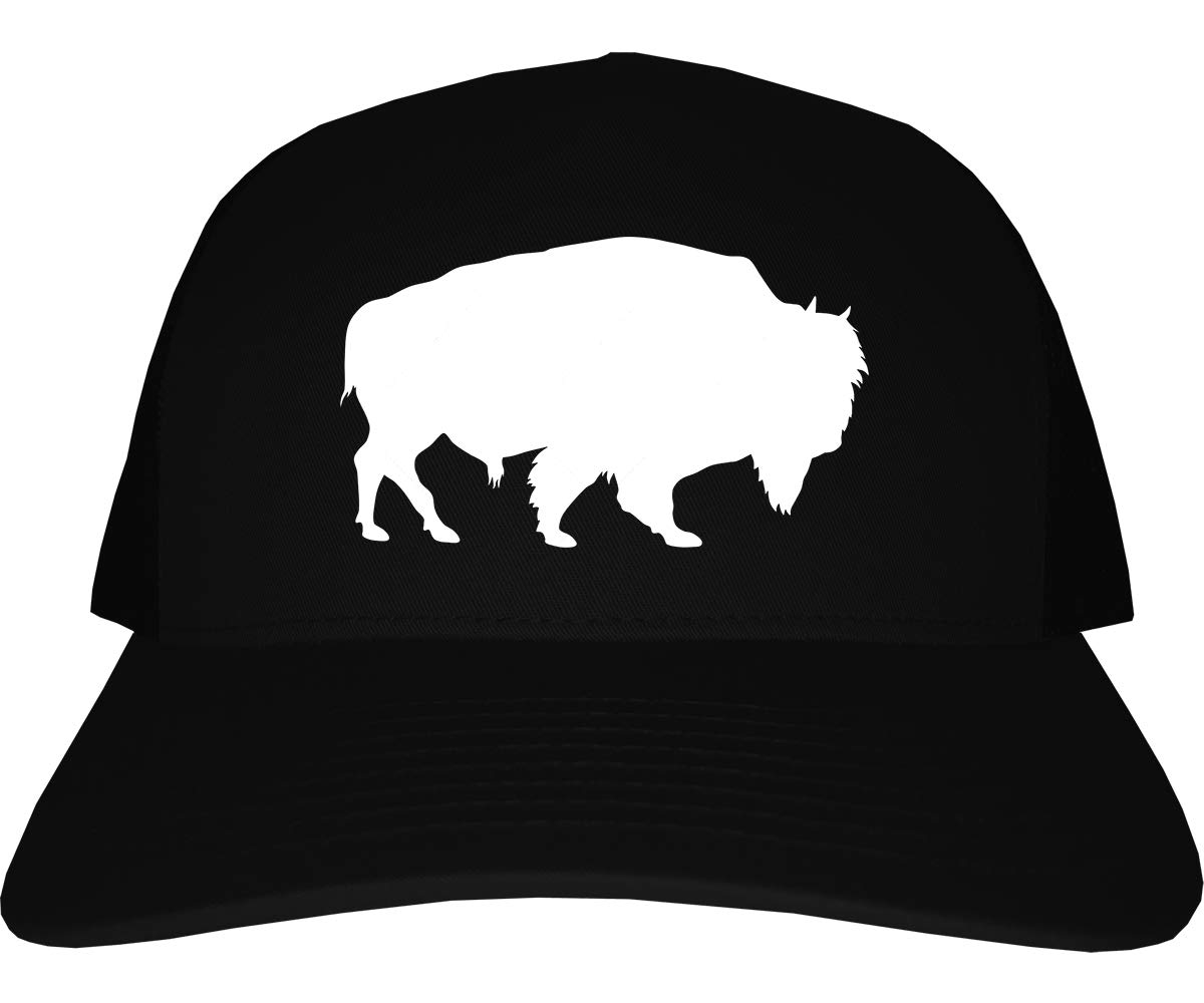 Buffalo Men's Trucker Hat - Adjustable Mesh Back Baseball Cap for Outdoor Activities, Fishing, Hiking & Casual Wear