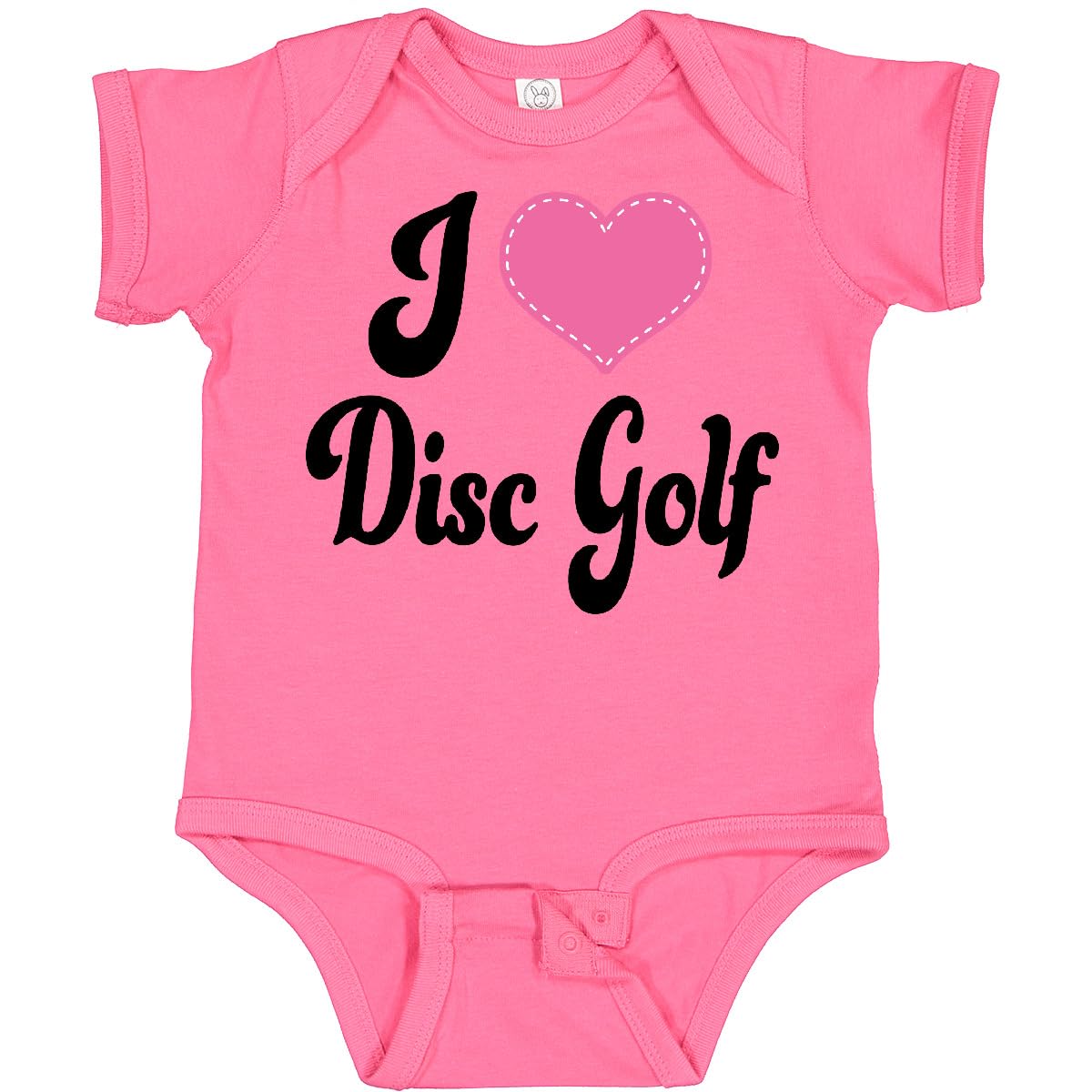 Inktastic I Love Disc Golf Baby Bodysuit - Soft & Comfortable Infant Onesie for Disc Golf Lovers - Perfect Newborn Gift for Baby Showers & Sports Fans - Ideal for Playdates, Family Outings & Disc Golf Tournaments - Cute & Breathable for Daily Wear, Outdoor Activities & Sports Events