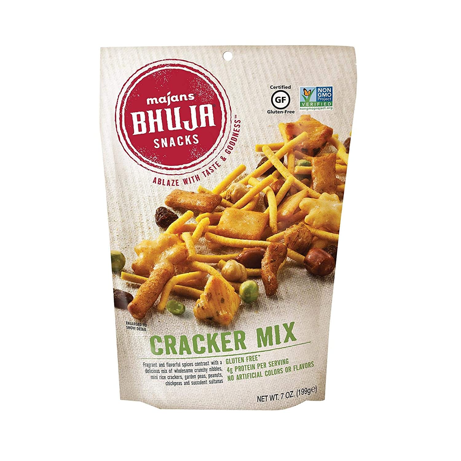 Bhuja Snacks Cracker Mix 7 oz - Crunchy Australian-Style Snack (Pack of 3) - Perfect for Parties, Road Trips & Healthy On-the-Go Snacking