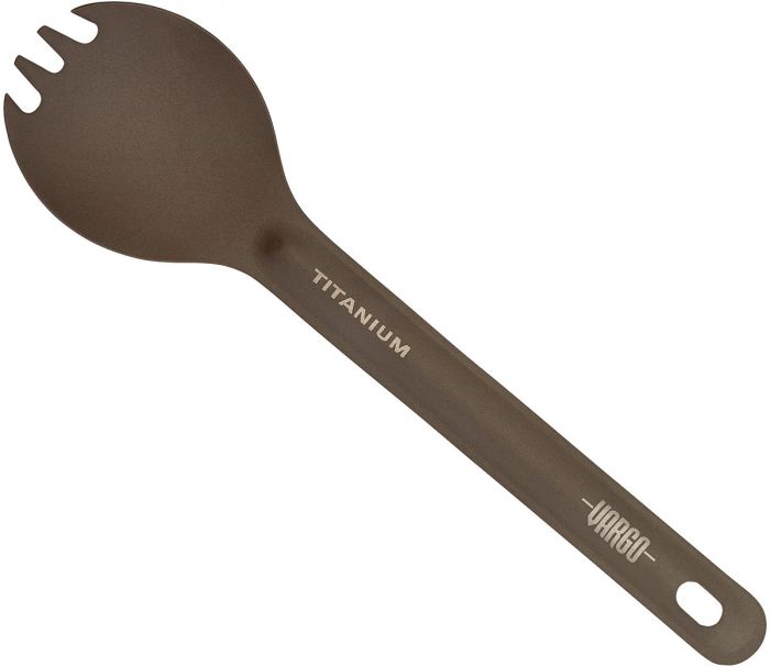 Vargo Titanium ULV Cutlery Set - Ultra Lightweight Camping Knife, Fork & Spoon - Perfect for Backpacking, Hiking & Outdoor Adventures