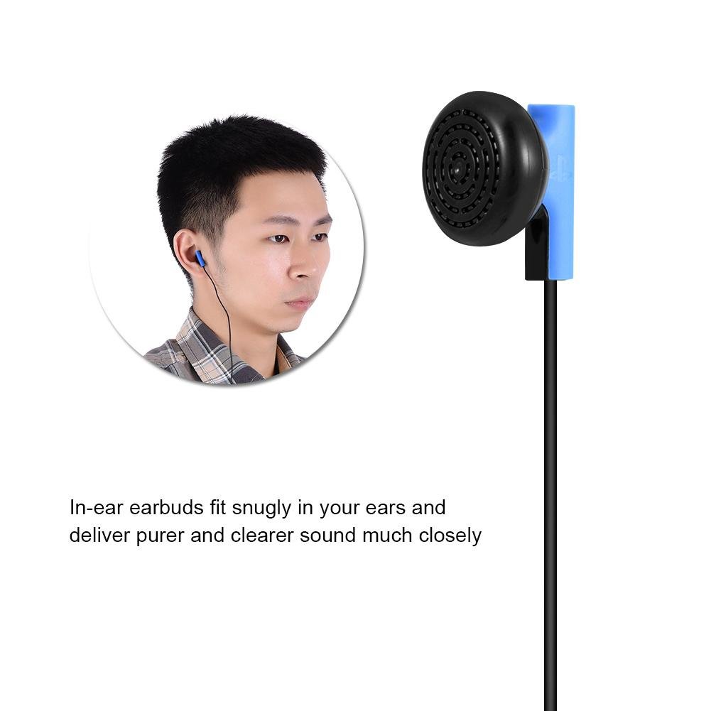 Kafuty Gaming Headset with Microphone - 3.5mm Wired Earphones for PS4 Controller, Compatible with Sony PlayStation 4 & Other 3.5mm Audio Devices - Perfect for Gaming, Streaming & Online Chatting