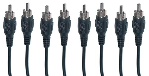 4-Pack 12 Feet RCA Audio Video Cable Male to Male - High-Quality AV Cable for Home Theater, Gaming, and Audio Systems (CNE461439)
