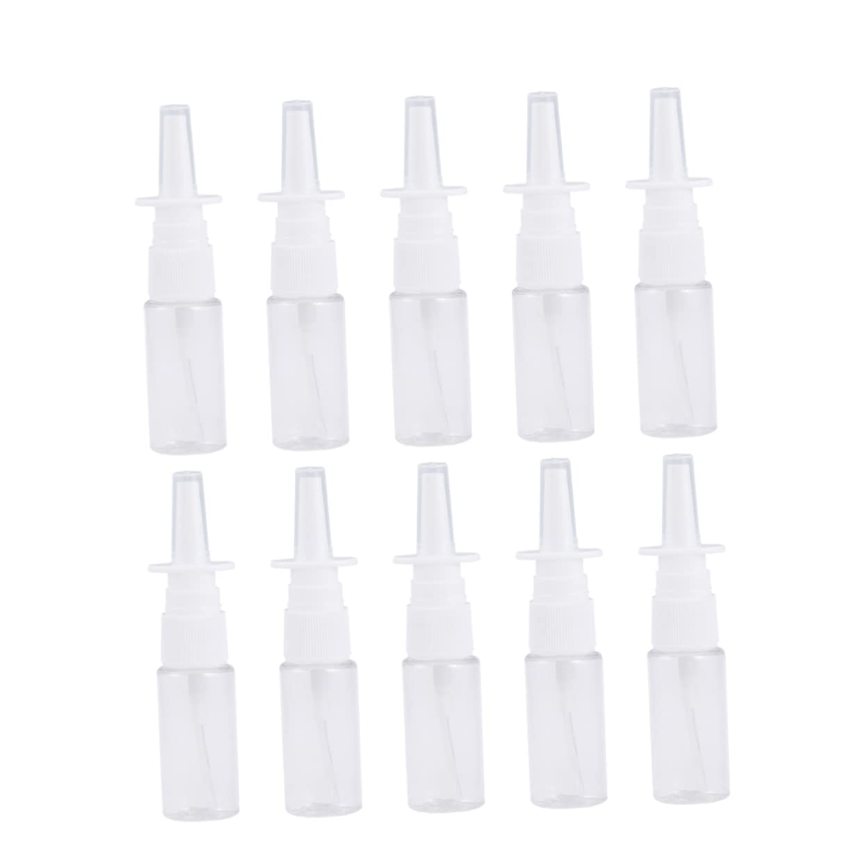 Healvian 20-Piece Clear Travel Toiletry Bottle Set - Leakproof Refillable Nasal Spray Containers & Fine Mist Spray Bottles for Cosmetics, Essential Oils & Medications | Perfect for Travel, Gym & Home Organization