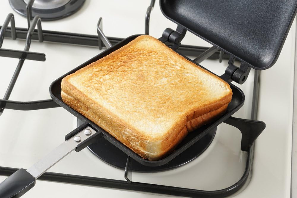 Yoshikawa Hotsandmaker SJ1681 Japanese Sandwich Maker - Portable Electric Grill for Camping, Picnics & Home Use - Perfect for Outdoor Adventures & Quick Meals