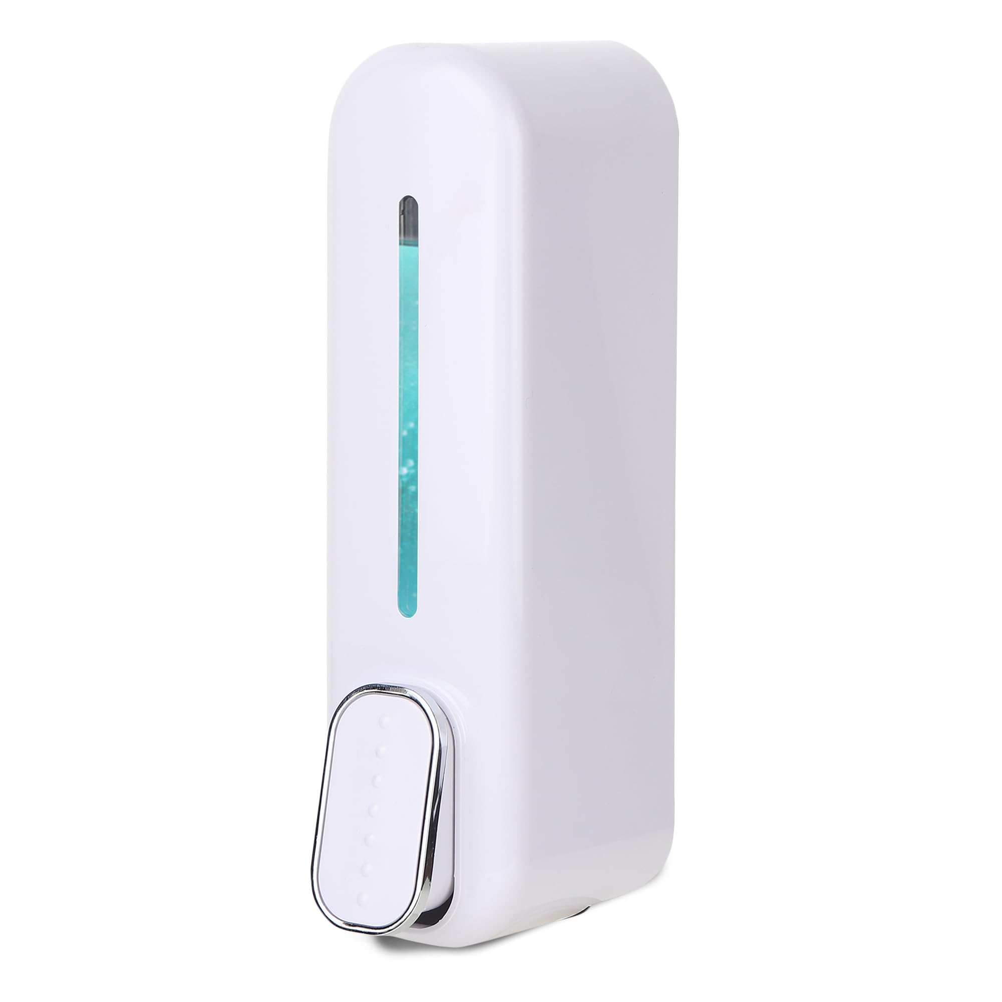 Bath Guru ABS 350ml Hand Wash Soap Dispenser - Slim White Plastic Pump Bottle for Shampoo, Sanitizer & Liquid Soap | Perfect for Bathroom, Kitchen & Office Use