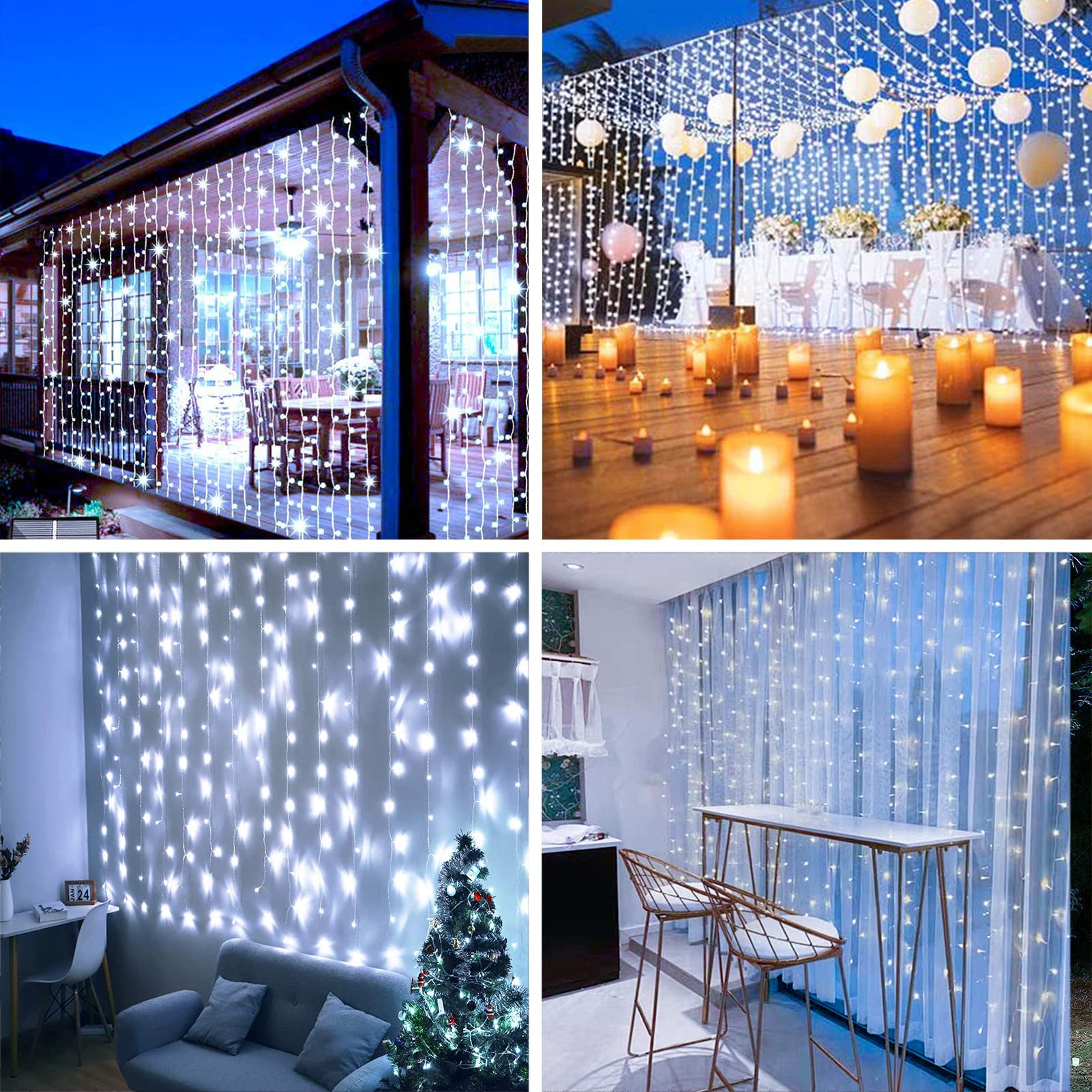 300LED Solar Fairy Lights - Waterproof Outdoor/Indoor String Lights with 8 Modes for Garden, Patio & Christmas Decor