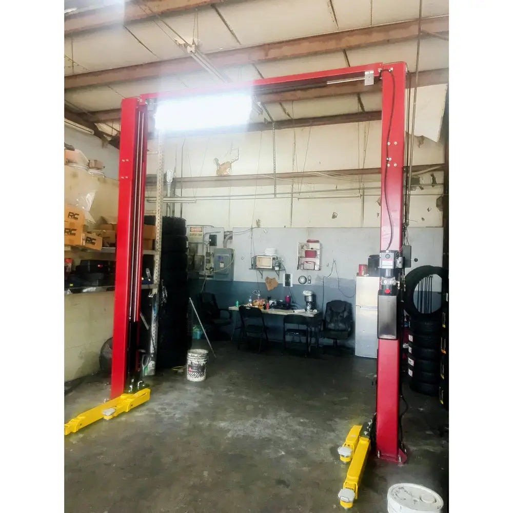 Challenger VLE10 10K Versymmetric Car Lift - Heavy Duty 2 Post Auto Lift for Home Garage & Professional Workshop - Perfect for Vehicle Maintenance, Tire Changes & Detailing