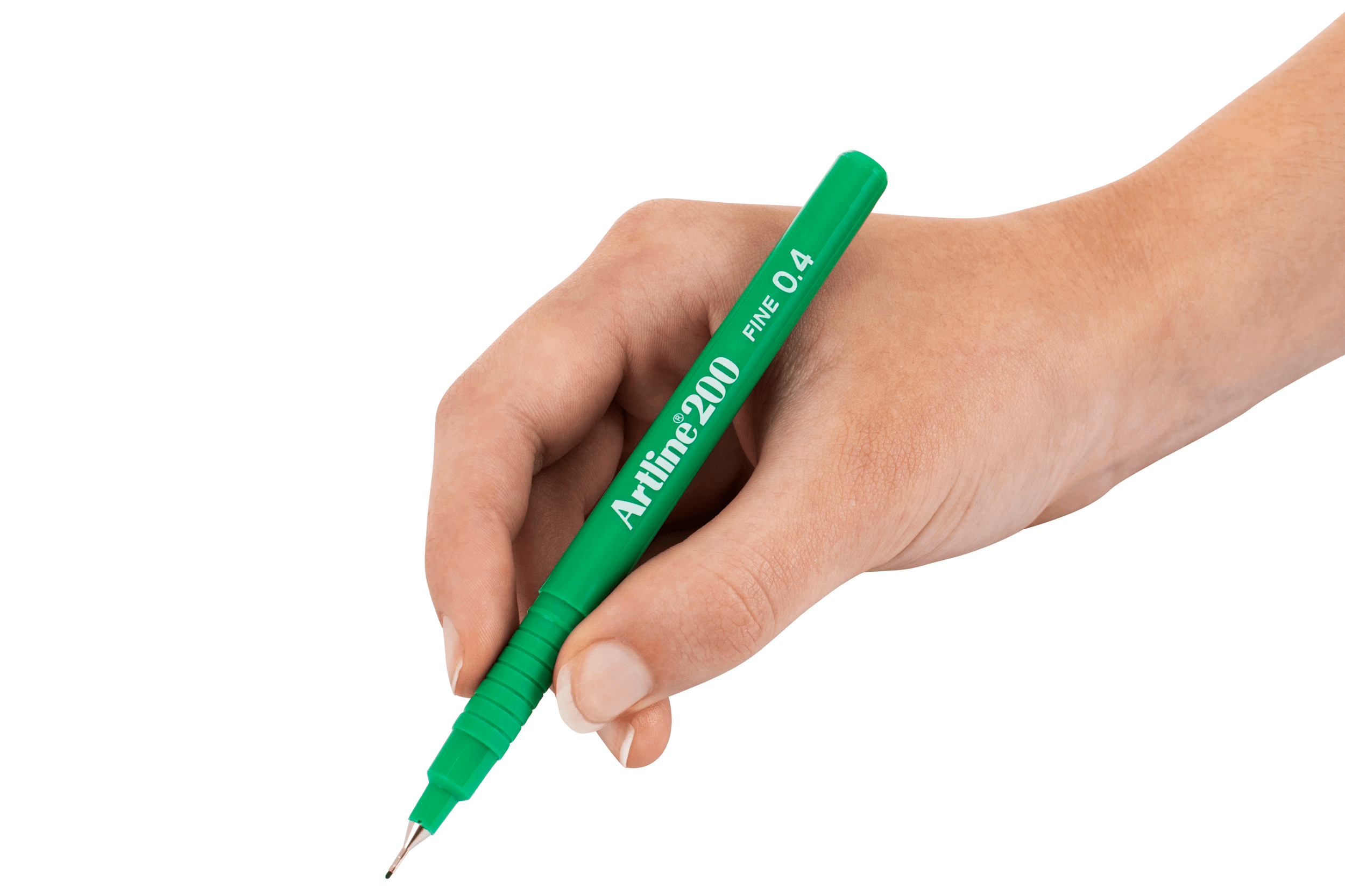 Artline 200 Fineliner Pen Set - 0.4mm Fine Tip Green Marker Pens (12 Pack) - Perfect for Drawing, Sketching, Note Taking & Bullet Journaling