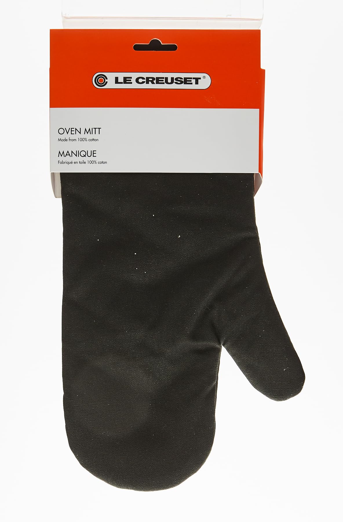 Le Creuset Heat Resistant Oven Mitt - Premium Black Silicone Kitchen Glove for Baking, Grilling & Cooking - Perfect for Hot Pans, Pots & Baking Trays
