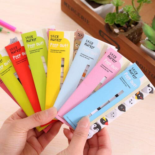 6pcs Cute Animal Shape Stickers Set - Doggy Self-Adhesive Note Pads & Bookmarks for Office, School, Planner & Journal Organization