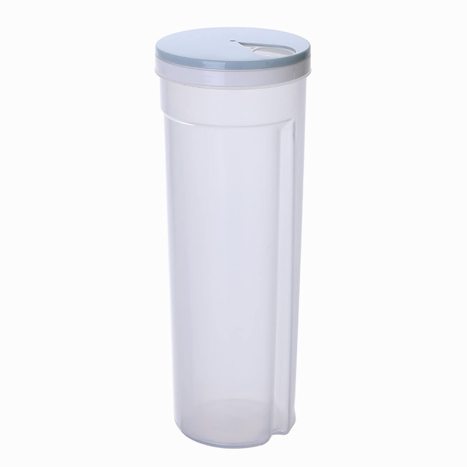 JIBIACB Clear Tall Airtight Pasta Storage Containers with Lids - Perfect for Spaghetti, Noodles & Dry Food Pantry Organization | BPA-Free Kitchen Storage Solution for Pasta, Cereal & Rice (Blue)
