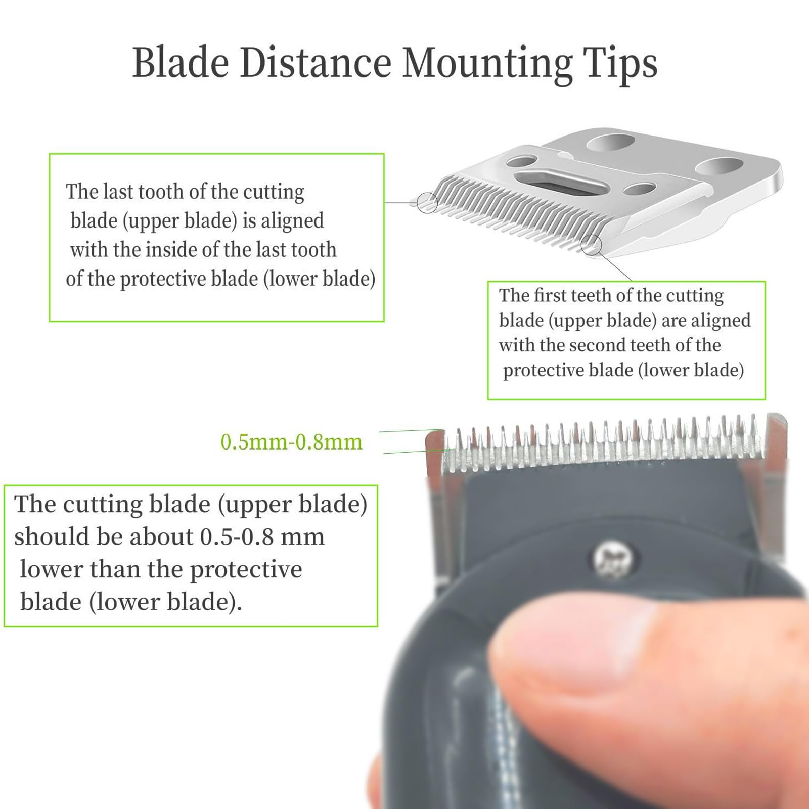 1 Pcs Wahl Clipper Replacement Blade - Compatible with Wahl 2 Hole Clipper Blades - Professional Hair Cutting & Grooming Tool for Barbers & Home Use
