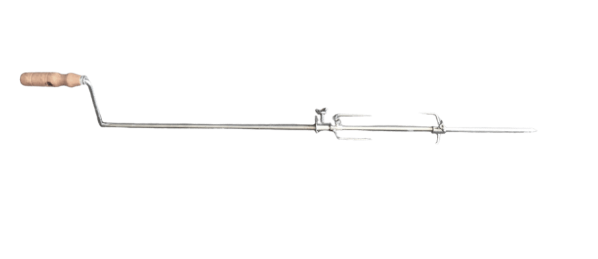 Best Rotisserie Spit for Pizza Oven - Heavy Duty Stainless Steel BBQ Rotisserie Kit - Perfect for Outdoor Grilling, Backyard Parties & Camping Cooking