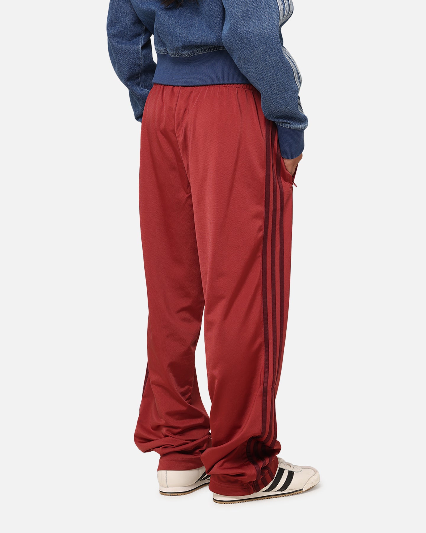 Adidas Firebird Track Pants for Women - Ruby Red Athletic Joggers for Running, Gym & Casual Wear