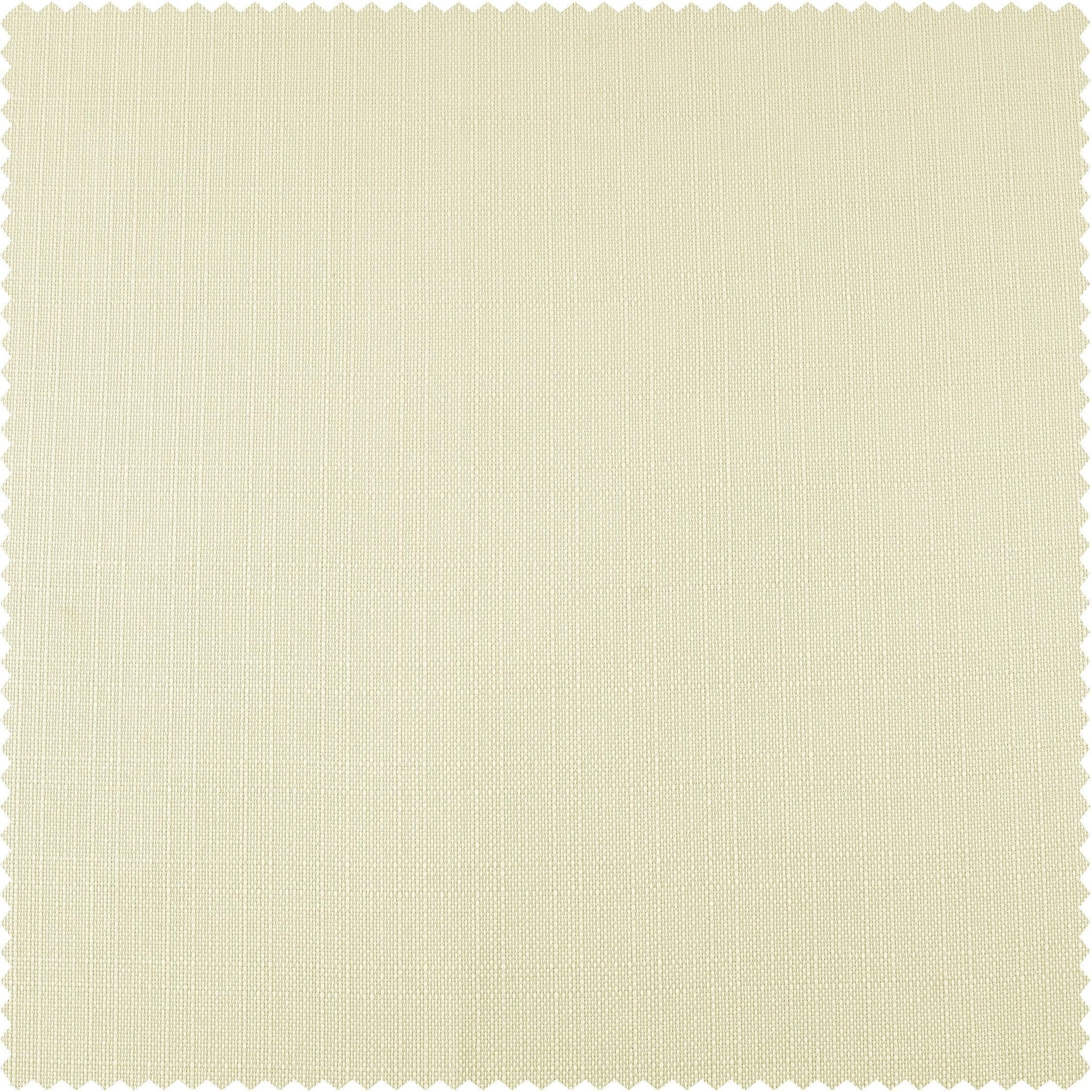 Custom Gravity Ivory Italian Faux Linen Curtains - Elegant Window Treatments for Living Room, Bedroom & Dining Room
