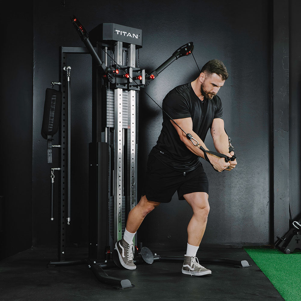 Scratch and Dent Nemesis 300 LB Single Stack Functional Trainer - Home Gym Strength Training Equipment for Full Body Workouts