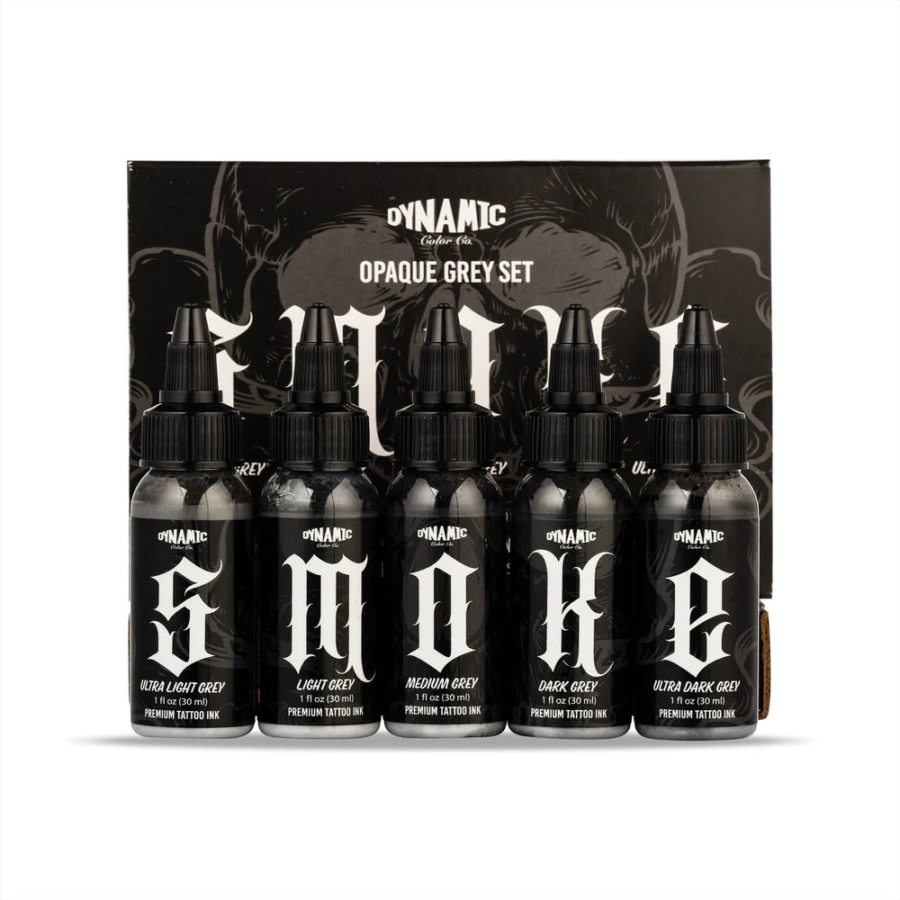 Dynamic Smoke Opaque Grey Nail Polish Set - 5 Pack (1oz Each) for Professional Salon & Home Manicure, Perfect for Gel Polish Lovers & DIY Nail Art