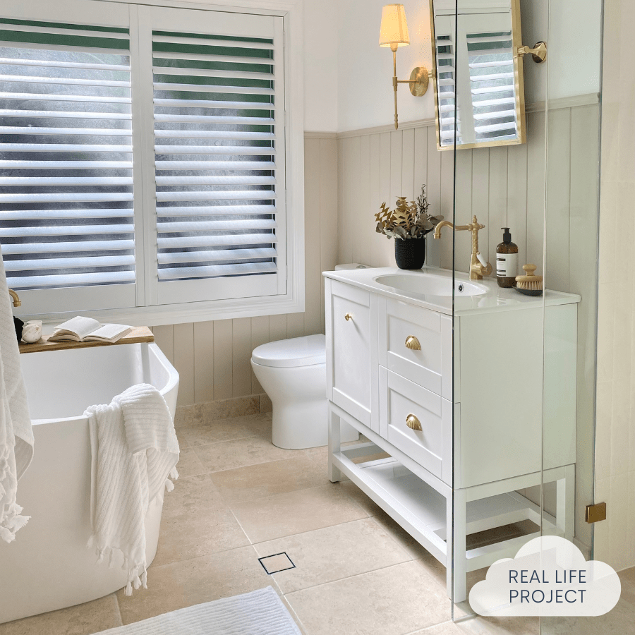 Premium Seaforth Travertine Look Beige Matte Ceramic Tile - Waterproof & Durable Flooring for Bathroom, Kitchen & Living Room