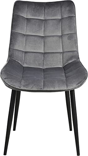 Set of 2 - Grey Dining Chair
