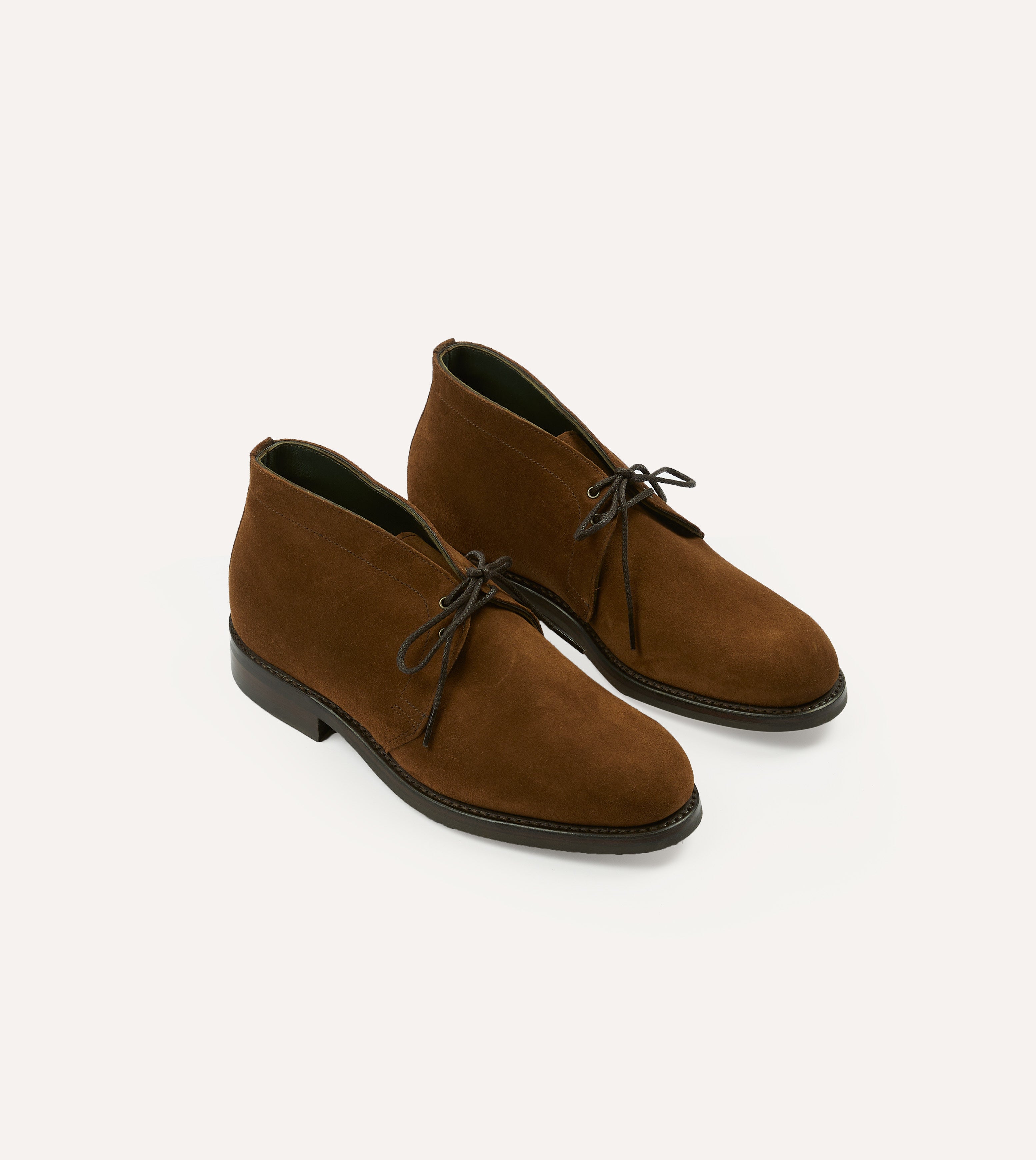 Premium Snuff Suede Chukka Boots for Men - Goodyear Welted Construction - Comfortable & Durable Footwear for Casual Wear, Office & Outdoor Activities