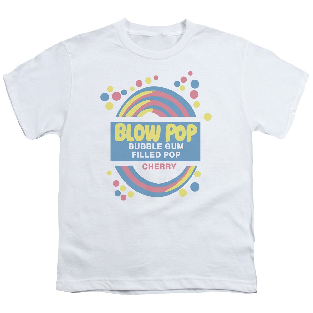 Tootsie Roll Blow Pop Graphic Unisex Youth T-Shirt - Fun Candy Print Tee for Boys & Girls - Perfect for Birthday Parties, Halloween Costumes & Casual Wear