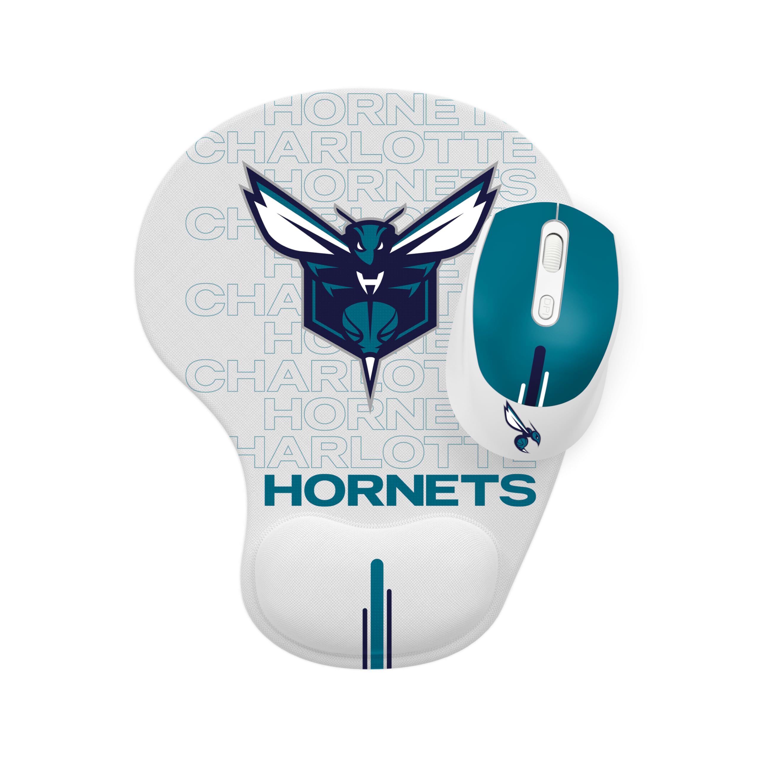 SOAR NBA Wireless Gaming Mouse with RGB Lighting & Large Mouse Pad - Ergonomic Design for PC, Laptop, Mac - Perfect for Basketball Fans, Gamers & Office Work