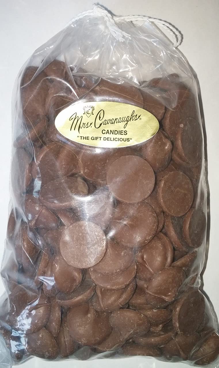 Mrs. Cavanaugh's Premium 20 lb Bulk Milk Chocolate Buttons for Baking, Candy Making & Desserts | High-Quality Baking Chocolate Chips for Cookies, Cakes & DIY Treats