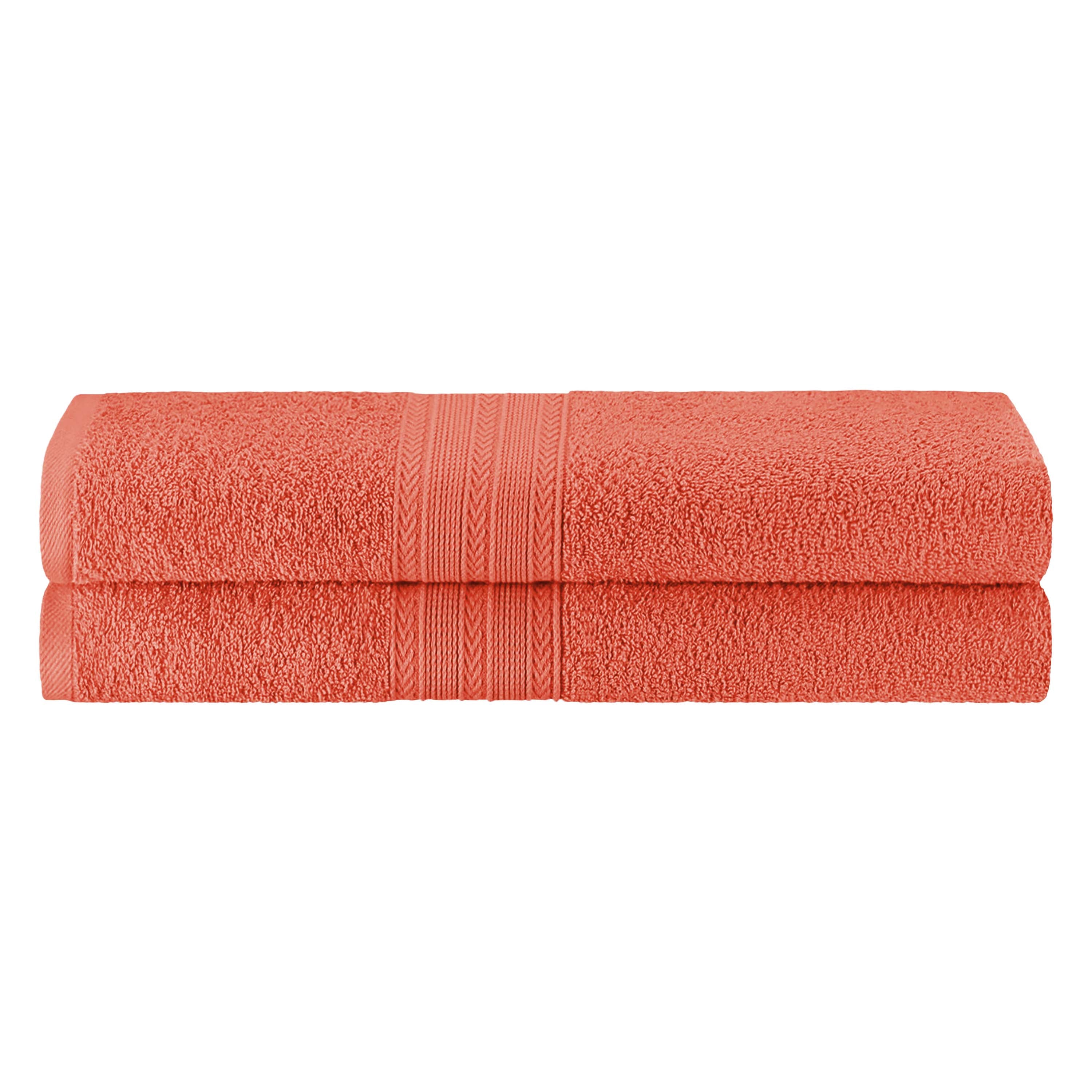 Soft Cotton Eco-Friendly 2-Piece Bath Sheet Towel Set - Ultra Absorbent & Quick Dry for Spa, Beach & Luxury Bathroom