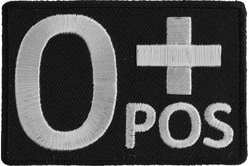 O Positive Blood Type ID Patch - Emergency Medical Identification for First Responders - Perfect for First Aid Kits, Outdoor Adventures & Medical Alert Needs
