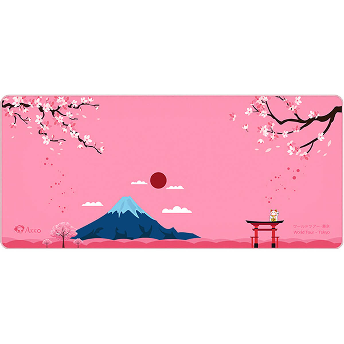 Akko World Tour Tokyo R2 Gaming Mouse Pad - Large XXL Non-Slip Rubber Base for PC, Mac, Laptop - Perfect for Esports, Office Work & Home Use
